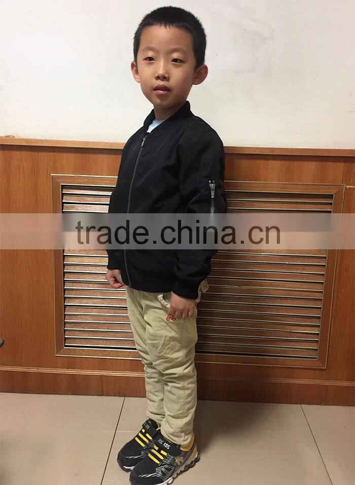 Newest Design European Style Black Plain Girls Fancy Jacket