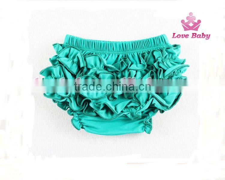 Fashional Toddler Clothing Baby Underwear Cotton Ruffle Blue Bloomer