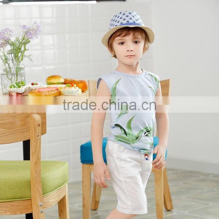 Organic boutique cotton kid clothes child clothes