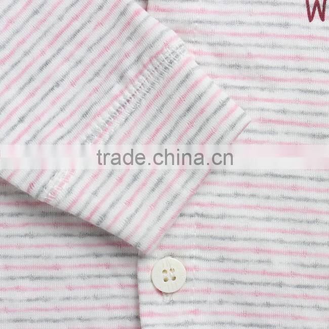 2017 latest design leisure long sleeve baby romper with high quality for winter and autumn