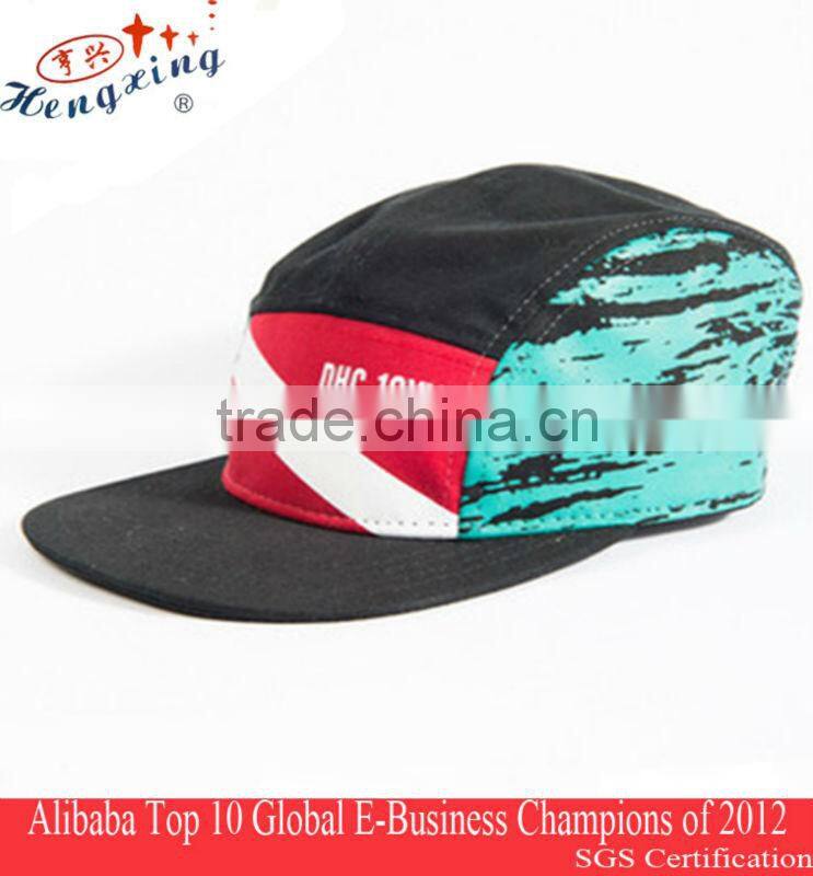 Custom Printing Design 5 Panel Blank Cap Wholesale