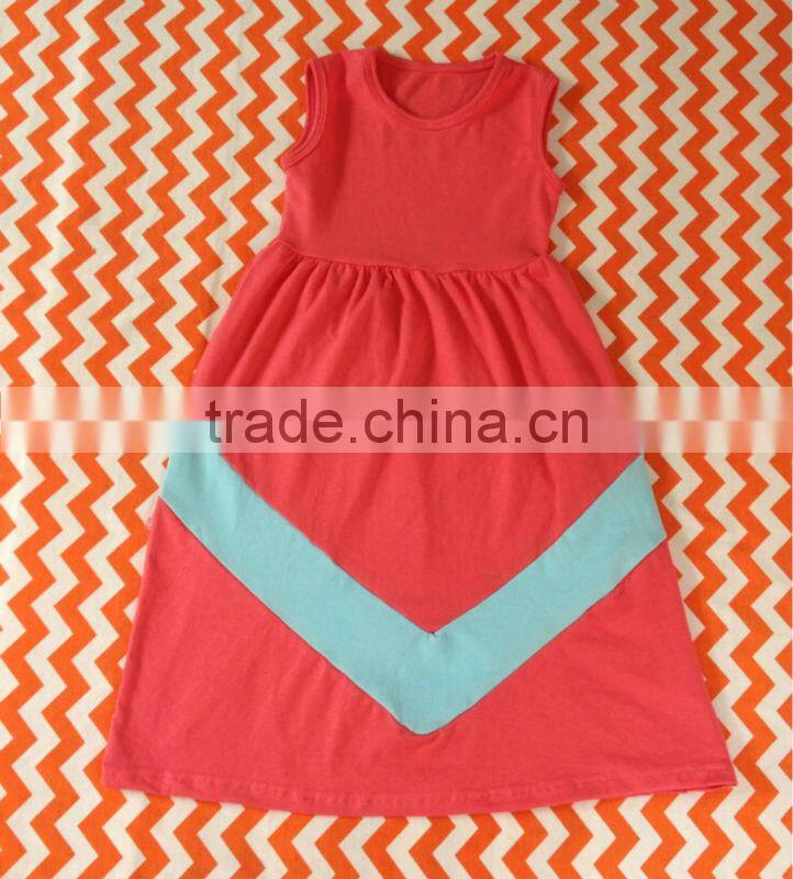 Wholesale Fashion Baby Girls Summer 100% Cotton Maxi Mommy And Me Girls Dresses Ruffled V Maxi Lace sleeveless Pettidresses