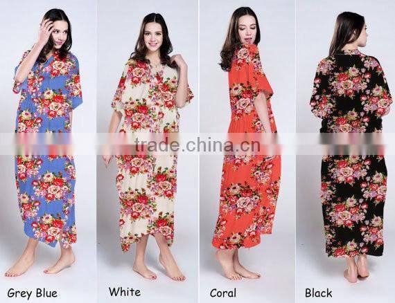 Kaftans wholesale women long abaya new style sexy kimonos robes KF-T201