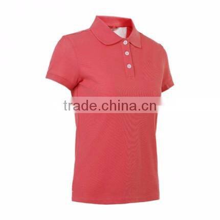 Hot Sale Custom New Design Collar Blank Plain Polo T Shirts For Women