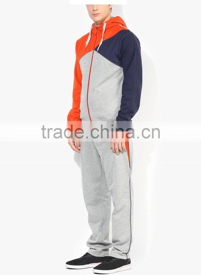 Mens multicoloured track suits Polyester cotton sports running track suits for men