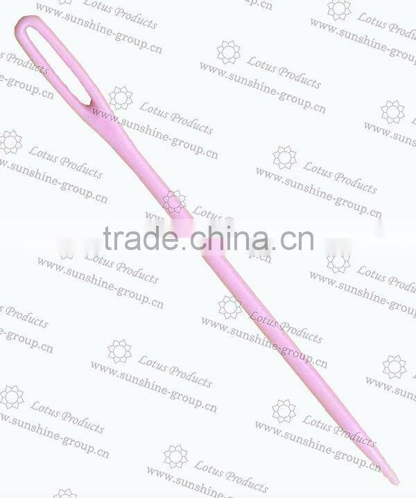 Plastic Sweater Sewing Needles Safety Plastic Needle Colorful Hand Plastic Sewing Needles For Knitting