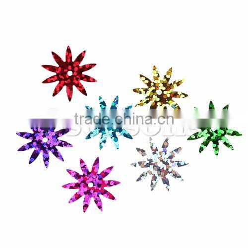 Polyvinylchlorid Sequins Christmas Sunflower At Random 18mm x 17mm,100 Grams