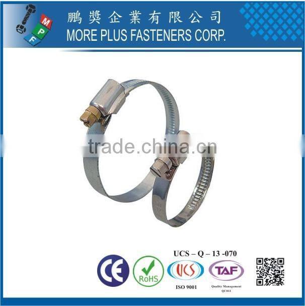 Made in Taiwan STainless Steel Schlauchklemmen German Style Pipe Hose Clamp