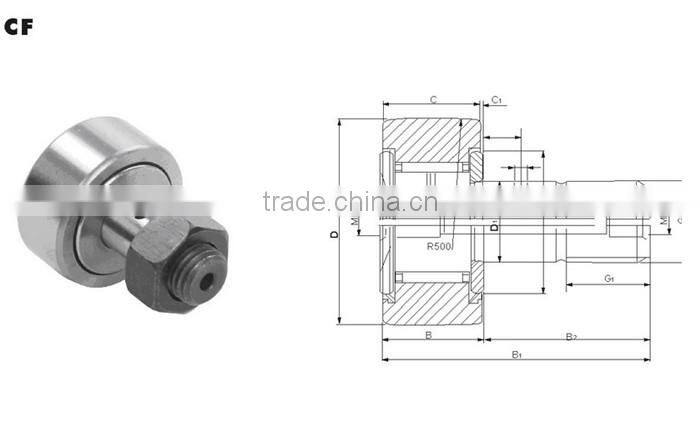 CF30 bolt type roller needle roller bearings
