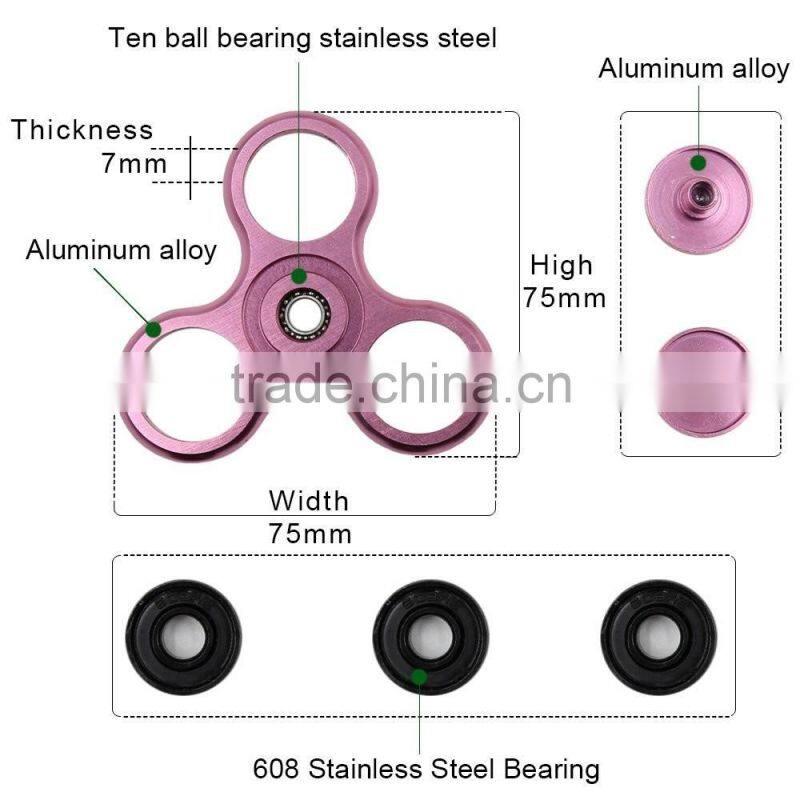 Hot Toys New Fingertips Metal Spiral Fingers Gyro Toys