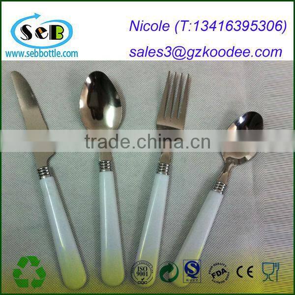 Promotional+Eco-friendly+High Quality+New Style+stainelss steel travel cutlery set for christmas