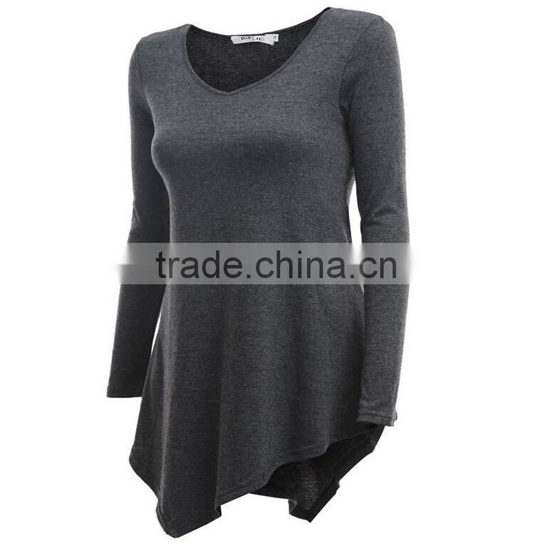Women's beaded side seam ladies uniform t-shirt blouses