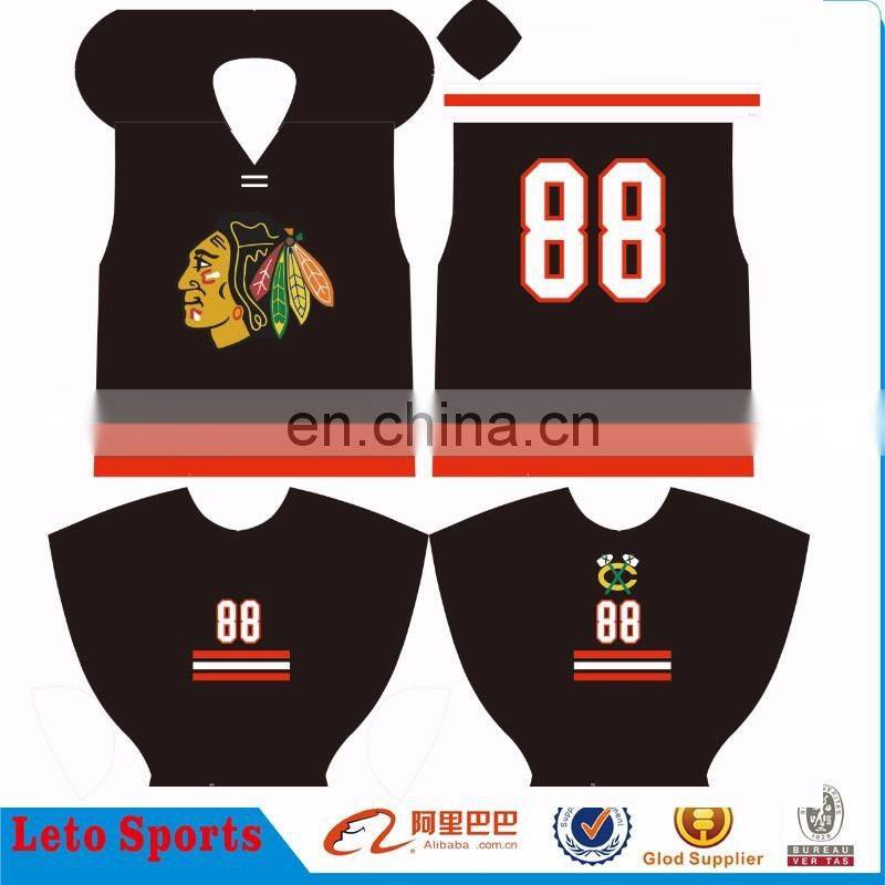 custom sublimation chicago blackhawk jerseyshockey jersey
