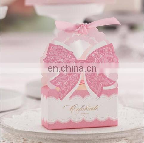 Sweet Lovely Pink Wedding Favor Box for sale