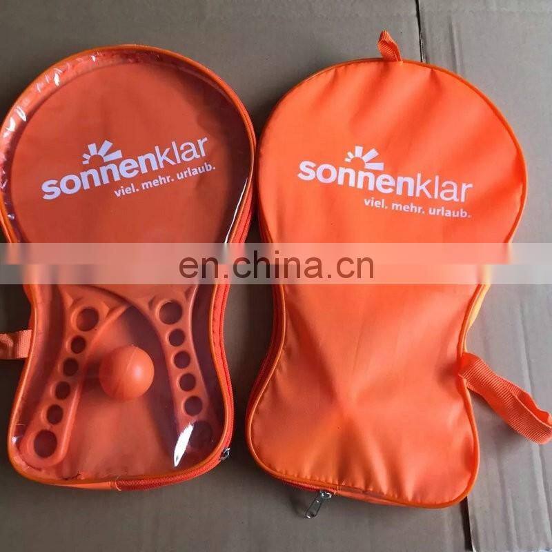 Plastic Beach Paddle Rackets with different Fluorescence Color