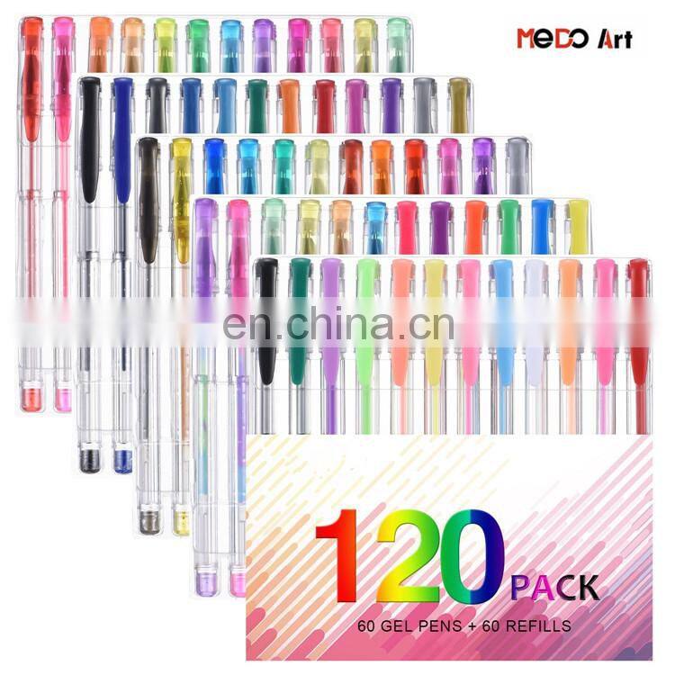 Marker Set Unique Colors Gel Pen Set 120 China Factory Price