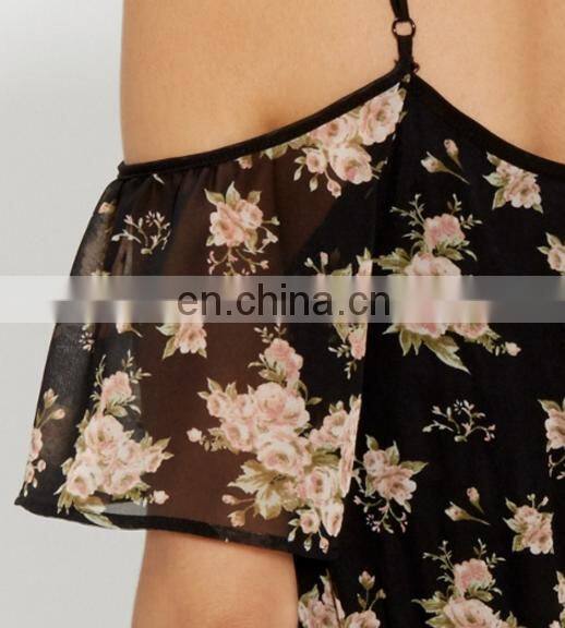 2017 Summer street Fashion ladies floral printed jumpsuits