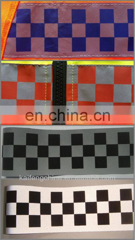 High Reflective White Kaifeng PVC Tapes Print Black Square On