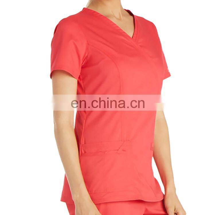 Customized Short Sleeve Hospital Medical Scrub Uniform