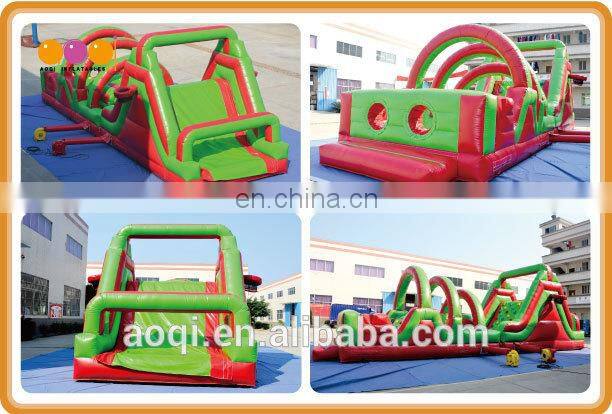 AOQI new style outdoor obstacle course inflatable for sale