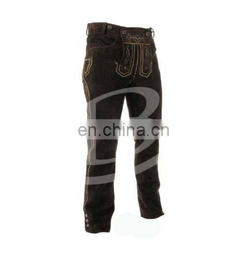 Genuine Suede german traditional full length leather Pant (Munich Garments)