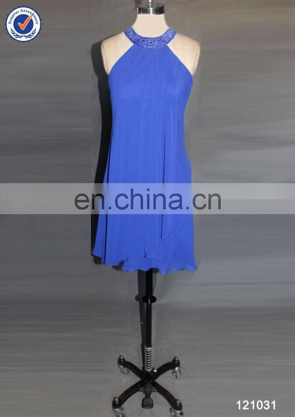 Latest wholesales simple chiffon short bridesmaid dresses for casual occasion