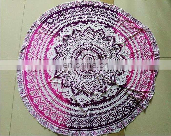 cotton dobby border microfiber swimming pool beach towel