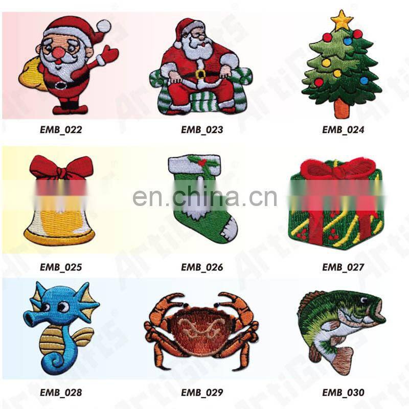 Wholesale cheap adhesive sticker woven patch