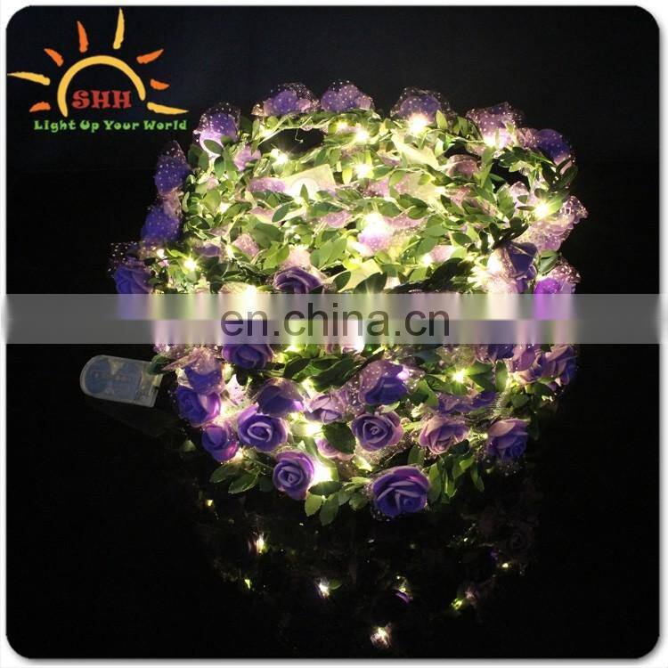 Popular product LED lighting up Crown Rose Flower