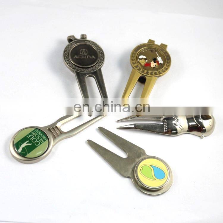 various design golf fork pitch divot tool