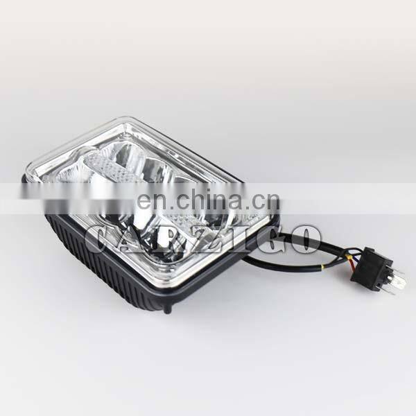 CZG-4624 for Traillers Trucks 6x4 inch 24w led head lamp with hi/low spot beam black for heavy duty 4X6 inch led head light