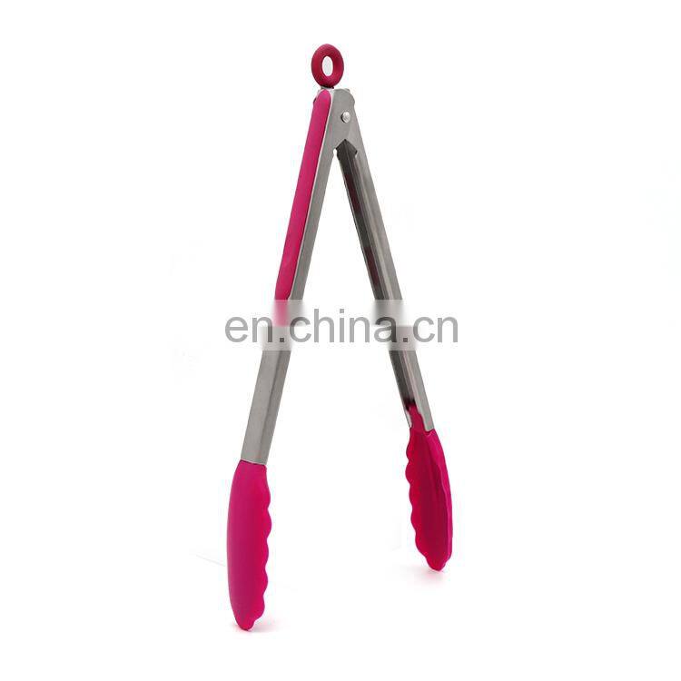 Heat Resistant Kitchenware BBQ Silicone Tongs for Cooking