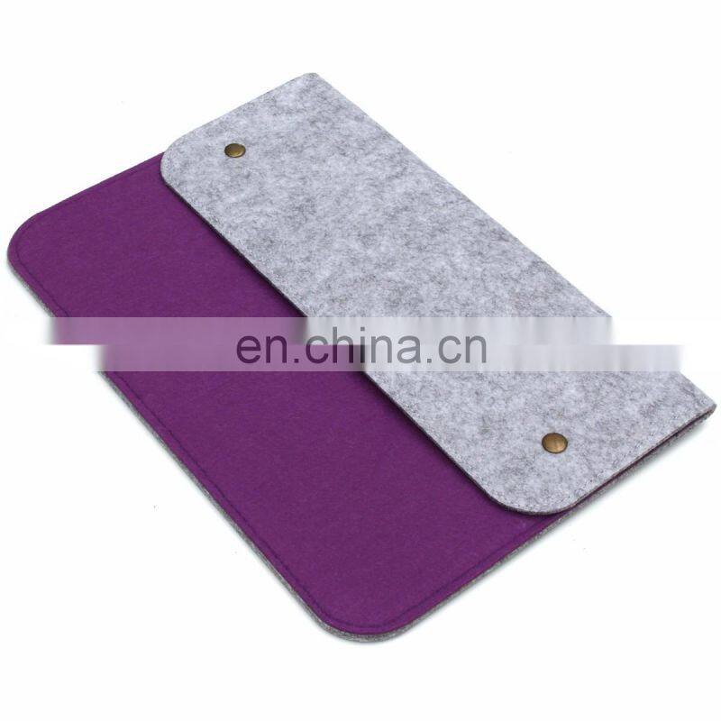 Custom A4 paper bag 15.6inch felt envelope bag file folder for documents/felt laptop bag