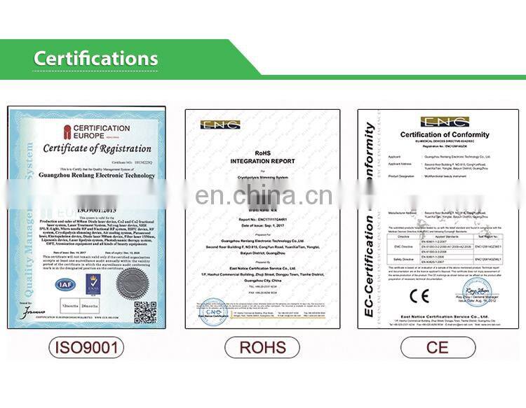 2019 Powerful New Double Cryo cavitation Rf slimming machine for Salon Use