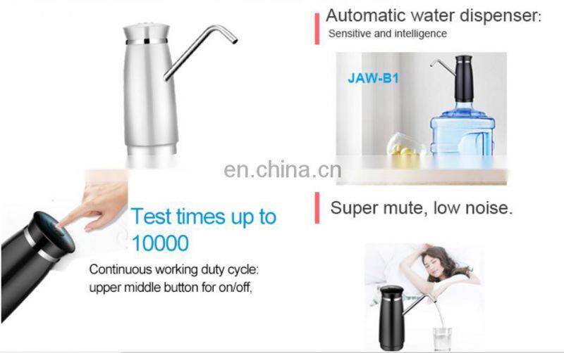 Water Bottle Dispenser, Low Noise USB Charging Automatic Drinking Water Pump for Universal 5 Gallon Bottle Wireless & Portable