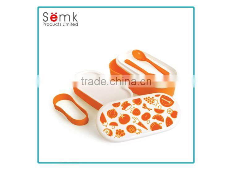 Cute lunch box plastic PP picnic lunch box for kids factory wholesaler