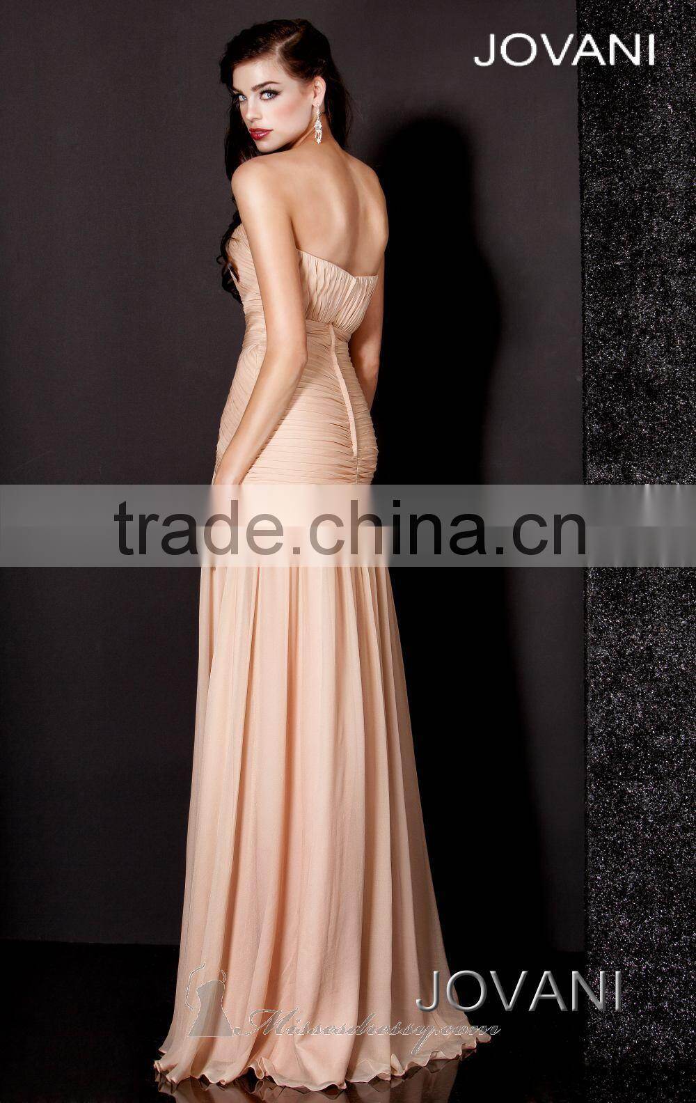 Charming Sweetheart Neckline Side Slit Elegant Chifffon Evening Dresses Long