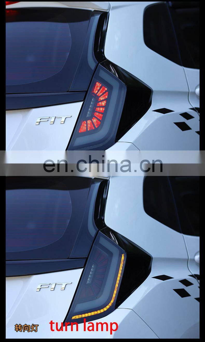 Smoke Color Dynamic Led Tail Lamp for Honda Fit Jazz 2014-2018 LED Back Lamp