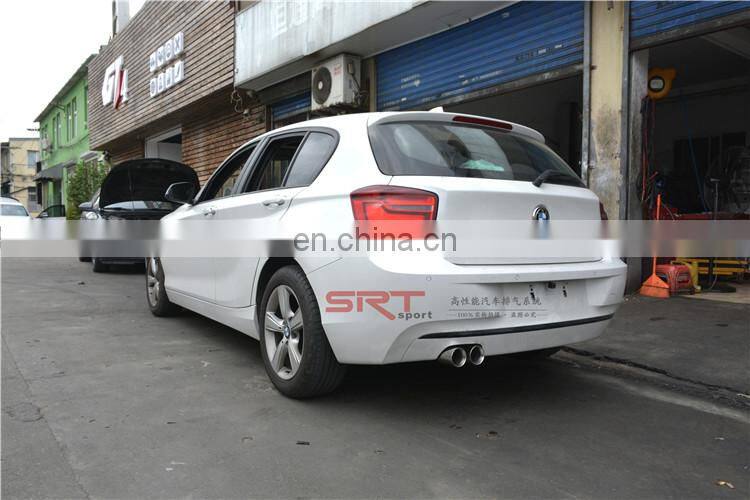 Steel Pipes for BMW 1 series powerful exhaust catback with quad double tip