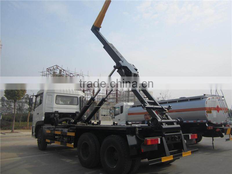 Dongfeng tandem axle hook loader garbage truck