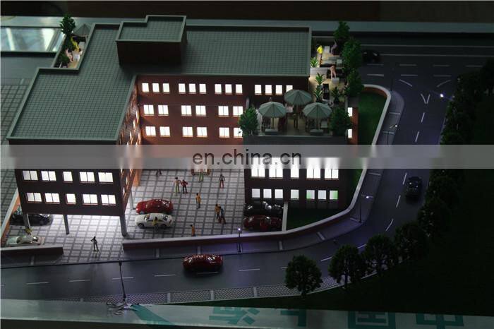 Top quality Ho scale football stadium model 3d miniature building model make