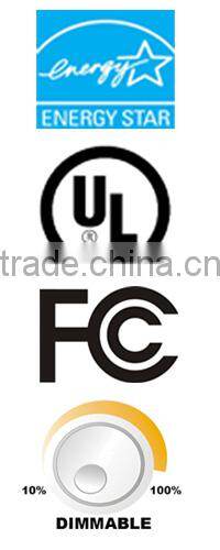 Dimmable 6inch UL Listed LED light 15w downlight