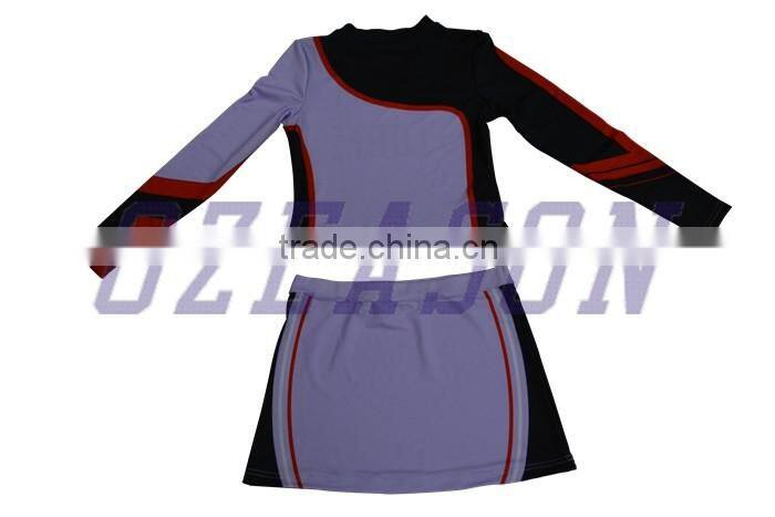 Customized cute spandex sleeveless cheerleading unifors for kids