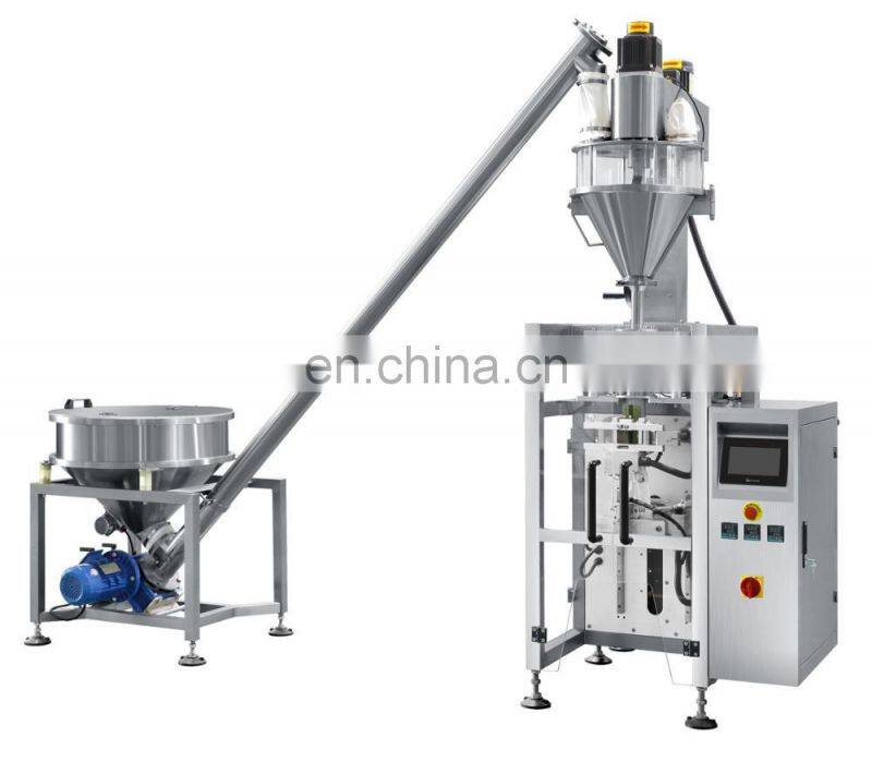 Automatic powder form fill seal machine auto flour bag pouch screw filling sealing packing machines cheap price for sale