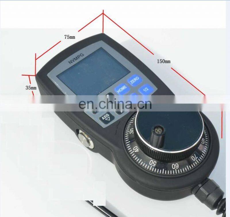 NVMPG-3D RJ45 Port CNC Manual Pulse Generator MPG Coordinates Display Handwheel with USB MACH3 Interface Board