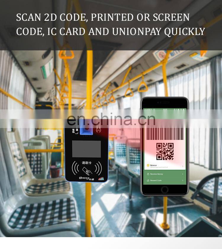 Hot Sale Android Cashless POS Payment BUS Fare Collection System with RFID Card QR Code Reader