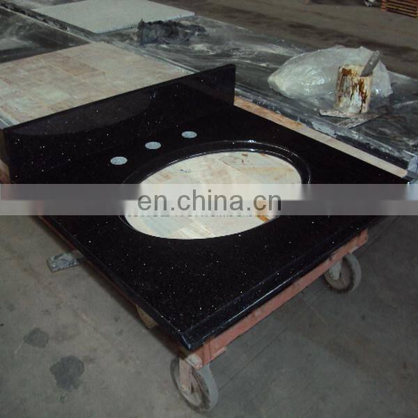 India Black Gold Granite backsplash