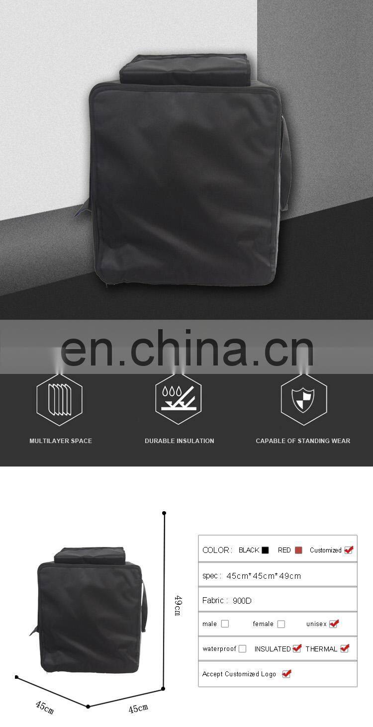 Cooler Insulated Hot Bag For Food Delivery Bag Motorcycle, Insulated Cooler Heated Thermal Custom Food Delivery Bag!