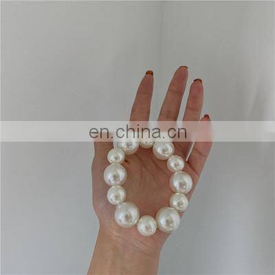 Woman Big Pearl Hair Ties Fashion Korean Style Hairband Scrunchies Girls Ponytail Holders Rubber Band Hair Accessories