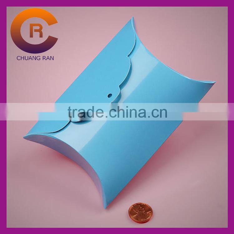 Printed brown paper blank custom kraft pillow box